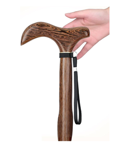 Bâton de randonnée en bois détachable, Alpenstock, canne de marche en bois de dragon, poignée pliable - Product Image 3