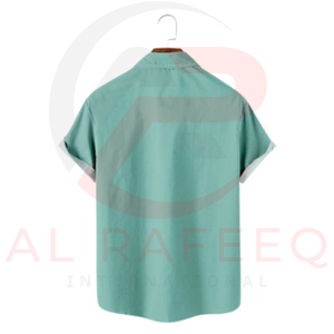 Camiseta informal de alta calidad para hombre, camiseta de playa de media manga hecha a medida de algodón y poliéster con estampado de longitud corta - Product Image 4