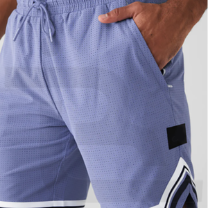 Short de gym personnalisé, vêtements de sport, pantalons courts de sport respirants pour hommes, short de fitness, tissu gaufré interlock léger - Product Image 5