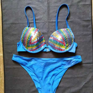 ชุดบิกินี่ชายหาดประดับด้วยลูกปัดหนาชุดเดรสเซ็กซี่ออกแบบเองได้สำหรับใส่เที่ยวชายหาด - Product Image 1