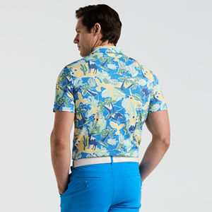 T-shirt en maille mélangée polyester personnalisé à marque privée pour homme, fabrication OEM, élégant, séchage rapide, impression numérique 3D tendance - Product Image 1