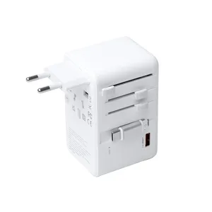Adattatore da Viaggio Personalizzato Milvo, Gadget USB Promozionali per la Comodità in Movimento - Product Image 5