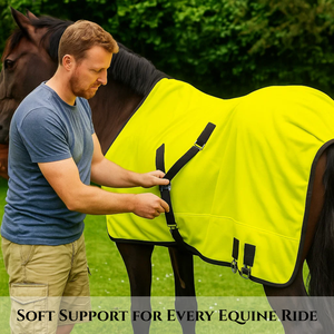 Caballo de alta calidad nuevo diseño Alfombra de lana color amarillo - Product Image 3