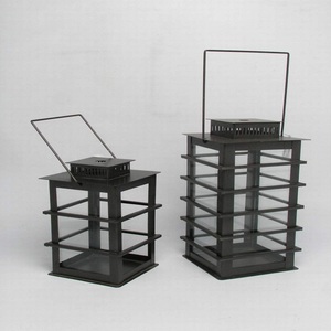 Handmade <b>Large</b> Wedding Metal Stainless Steel Lantern Brown Color Decorative Candle Holders and Candle <b>Jars</b> - Product Image 2