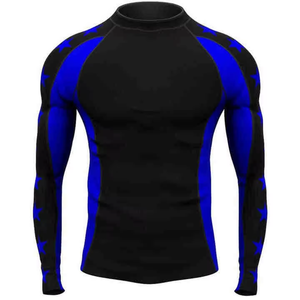 Camiseta Deportiva de Manga Larga para Hombre, Unisex, OEM, para MMA, con Logotipo Personalizado, Poliéster Sublimado, Compresión para Surf, Talla Adulto - Product Image 5