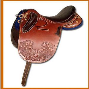 Selle australienne conçue sur mesure en cuir de qualité supérieure avec ferrures en laiton, confortable, style anglais et western, accessoires d'équitation - Product Image 2