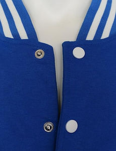 Veste universitaire de haute qualité grande taille pour hommes avec col montant décoration de poche avec logo personnalisé veste d'université vierge en gros - Product Image 3