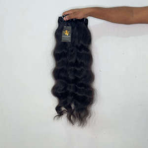 Extensiones de Cabello Humano Natural Ondulado, Cabello Virgen Liso y Rizado de Templo, Extensiones de Cabello Virgen Brasileño Natural Rizado - Product Image 1