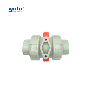 YNTO manuel PP-H PVDF PVC DN 25 <span class=keywords><strong>32</strong></span> 1 pouce DN20 vanne à boisseau sphérique - Product Image 2
