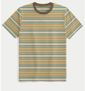 T-shirts pour hommes vente en gros 100% coton T-shirts pour hommes personnalisés grande taille lettre motif imprimé en tissu peigné - Product Image 1