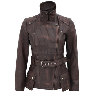 Veste en cuir pour femme, résistante au vent, respirante, écologique, de haute qualité, personnalisable, meilleur design, ventes chaudes - Product Image 3