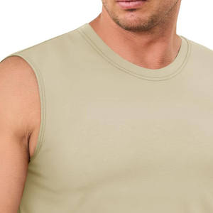 Camisetas sin mangas personalizadas de algodón para hombre, musculación, gimnasio, Fitness, correr, entrenamiento, culturismo, ropa de calle, camisetas sin mangas para hombre - Product Image 2