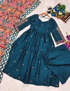 Kurti นักออกแบบหญิงสวยพร้อม dupatta kurti หนัก, kurti อินเดียสำหรับผู้หญิง, นักออกแบบปากีสถาน kurti - Product Image 5