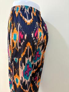 Pantalon imprimé jungle bohème vert paradis 100% coton pantalon de salon jardin exotique pantalon à cordon - Product Image 1