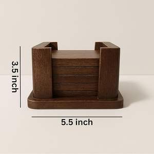Posavasos de Madera con Textura Natural, Estilo Bohemio Hecho a Mano, Ecológico con Superficie de Alta Gama para Mesa de Comedor de Cocina, Precio Económico - Product Image 2