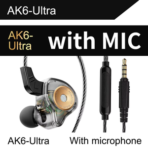 Audífonos Deportivos QKZ AK6-Ultra con Chipset, Bajos Ultra Potentes, HIFI Monitor, Auriculares con Cable, Control, Interfaz de 3.5mm, Ecouteur - Product Image 6