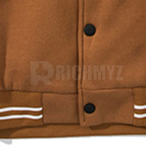 Best Price RICHMYZ Eco-Friendly Breathable Winter Letterman <b>Jacket</b> for <b>Men</b> High Quality Cotton Wool <b>Long</b> Sleeves Stand Collar - Product Image 5