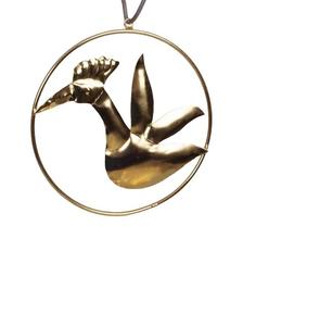 Ornement de Noël Suspendu Kiwi Décorations En Laiton Naturel Ornement Artisanat De Noël Pour La Décoration Intérieure De Noël Suspendu - Product Image 5