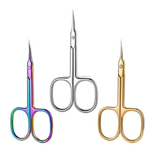 Ciseaux à cuticules professionnels multicolores, nouveau design, acier inoxydable, outil de soin des ongles - Product Image 2