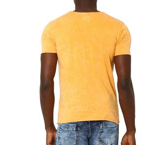 Camiseta de Color Sólido con Lavado Ácido, Bajo MOQ, Material de Algodón Puro, Color Personalizado, Camiseta de Hombre con Lavado Ácido, HECHA POR HAIDIII SPORTS 2026 - Product Image 3