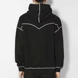 Wholesale Custom Hoodie Custom Contract <b>Stitch</b> Mens Sweatshirts Oversized Thick Heavyweight High Quality Pullover <b>Hoodies</b> - Product Image 3