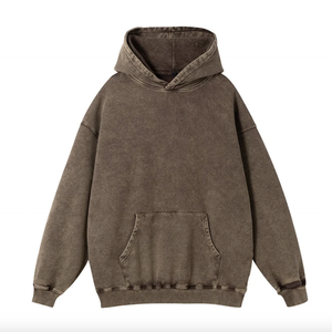 Quick Dry Breathable Acid <b>Wash</b> Hoodies 100% Cotton Logo High Quality Men Winter 2026 - Product Image 6