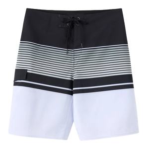 2026 Men's Eco-friendly Solid Pattern Boardshorts Vintage Streetwear Hot Shorts for Beach Surf & <b>Swimming</b> Comfortable Trunks - Product Image 1