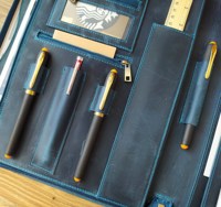 Organizador de documentos de cuero profesional Portapapeles Carpeta de cartera A4 Bloc de notas para negocios y reuniones LP-0018