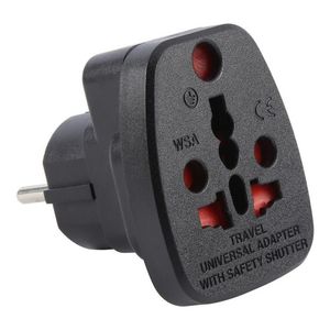 WSA-9 <b>Universal</b> Travel <b>Adapter</b> with Safety Shutter for German <b>Plug</b> - Product Image 1
