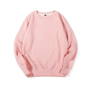 Sudadera con capucha de rizo de algodón unisex para niños de alta calidad logotipo personalizado al por mayor Sudadera de cuello redondo liso negro para bebés - Product Image 4