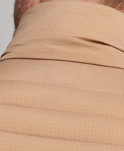 Veste matelassée légère imperméable avec cache-visage, style streetwear, tissu en toile, vestes pour hommes, logo sur le devant - Product Image 6