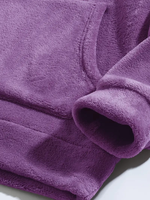 Sweat à capuche pour homme de haute qualité, personnalisable avec logo en relief, confortable, en tissu polaire uni polyester/coton, avec poche pratique