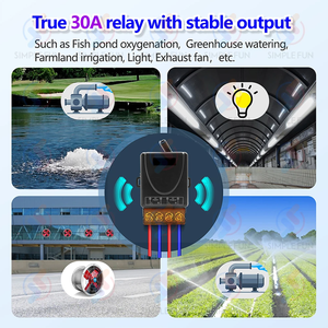 Ac 110V 220V 1CH 433Mhz/<span class=keywords><strong>315Mhz</strong></span> không dây điều khiển từ xa chuyển 30A công suất cao tiếp sức cho Máy bơm nước ánh sáng bóng đèn - Product Image 6