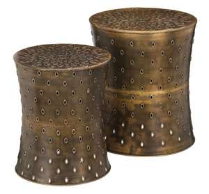 โต๊ะข้างทองแดงบริสุทธิ์ดีไซน์โดดเด่นคอนโซลโลหะฝังกระดูกด้านบนสุดหรูสำหรับห้องนั่งเล่นและโรงแรม - Product Image 3