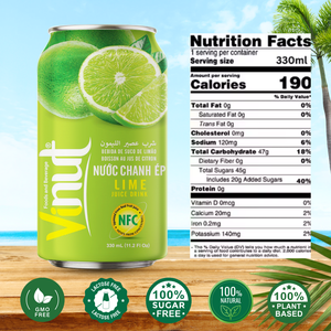 <b>Hot</b> Selling 11.1 fl oz Lime Juice Drink Natural Puree OEM Private Label Free Sample Vietnam Factory - Product Image 4