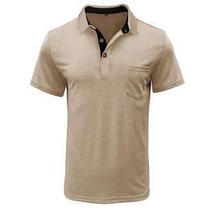 Logo personnalisé Polos pour hommes Fabricant OEM Services d'étiquetage et de tissus en coton respirant de style streetwear - Product Image 1