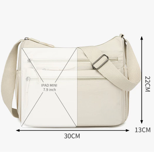 Bolso Bandolera de Nailon de Media Luna para Mujer, con Cierre de Cremallera y Logotipo Personalizado - Product Image 6