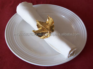 แหวนโลหะสำหรับตกแต่งโต๊ะสไตล์หรูหราชุบทองสำหรับงานแต่งงาน - Product Image 3