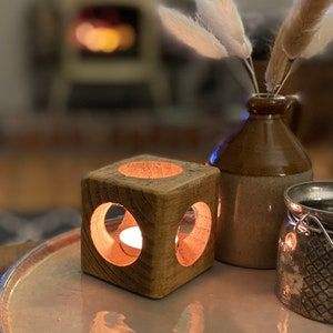 Support de bougie en bois, décoration d'intérieur, design moderne de luxe, couleur naturelle, haute qualité, personnalisable, best-seller - Product Image 2