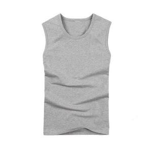 Men's Essential Organic Cotton Tank <b>Top</b> Custom Workout Muscle Print Decoration Knitted Gym Athletic Sport Sleeveless Casual - Product Image 2