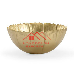 Bol en métal design très vendu pour la décoration d'un hôtel à bas prix Bol en métal en acier inoxydable fini nickel à personnaliser - Product Image 3