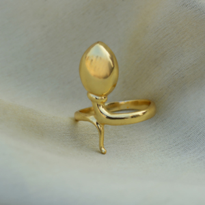 Minimalist Bud <b>Rings</b> 18k Gold Plated Brass <b>Rings</b> <b>Dainty</b> Wholesale <b>Rings</b> for women - Product Image 2