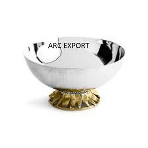 Best Selling Table Decorative Metal Dry Fruit Bowl With Gold Color Flower <b>Stands</b> Stylish Tabletop Decoration Food Serving Bowl - Product Image 4