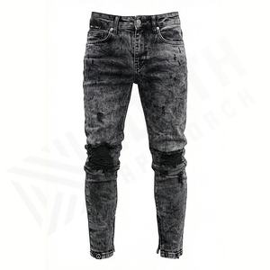 Pantalones Vaqueros de Mezclilla para Hombre 2025, Pantalones Ajustados, Vaqueros Ajustados para Hombre, Venta al por Mayor de Fábrica, Transpirables, Rectos, Servicio OEM - Product Image 1