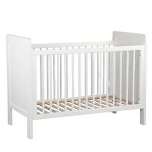 Culla per Bambini 'Pauline' di Well Home, Bianca, con 3 Posizioni di Altezza del Letto - Product Image 1