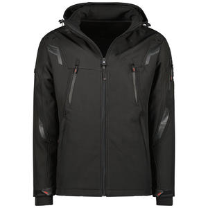 Veste surdimensionnée en polyester à fermeture éclair à la mode pour hommes veste d'extérieur avancée Softshell résistante au vent avec logo personnalisé - Product Image 1