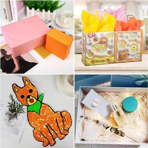 80 Sheets of Tissue <strong>Paper</strong>, 20 Colours,50 X 70 Cm, Transparent Gift Wrapping <strong>Paper</strong>, for Creating Pompoms - Product Image 6