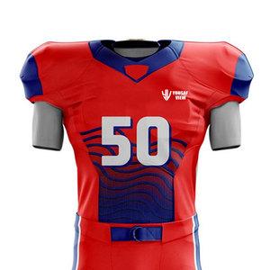 Conjuntos de Uniformes de Fútbol Americano de Manga Corta, Tallas Grandes, Cómodos, 100% Poliéster, Transpirables, Personalizables, Nueva Llegada para Hombre - Product Image 3