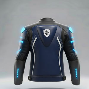 Vestes en cuir pour motards Vestes en cuir pour moto Conception personnalisée Créez votre propre Vestes en cuir respirantes pour moto pour hommes - Product Image 2