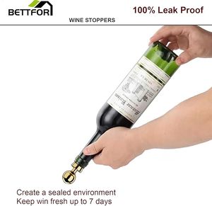 <b>Wine</b> Stopper for <b>Wine</b> Bottles Reusable With Silicone Good Sealing Leak Proof Freshness Suitable for Home Hotels Club Bar Venues - Product Image 5
